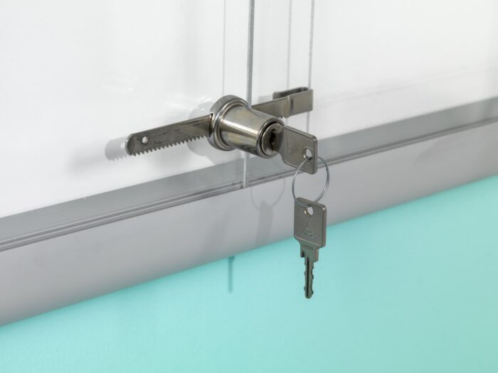 Binnenvitrine Rondo - Plexiglas schuifdeuren - Afbeelding 2