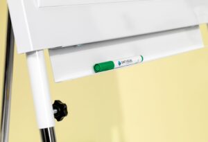Flip-over Standaard Plus - Gelakt staal - Uitschuifbare poten en zijarmen - 75x125 cm - Afbeelding 4