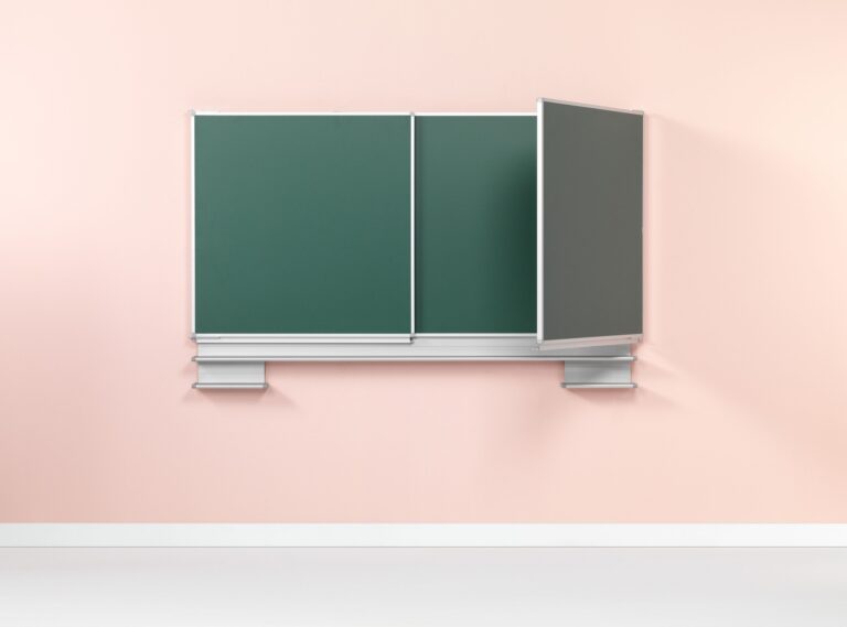 Vijfvlaks schoolbord - Krijt groen - Vaste muurmontage - Afbeelding 3