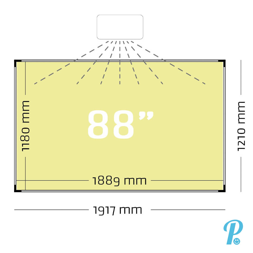 Projectiebord Extraflat voor pen projector - muurmontage - Afbeelding 5