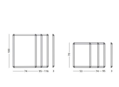 Binnen-/buitenvitrine Rondo - Glazen vleugeldeur - Afbeelding 5
