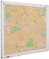 Whiteboard bedrukt met stadsplattegrond - Magnetisch met Softline frame - Afbeelding 18