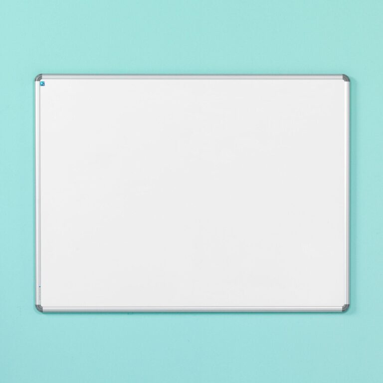 Whiteboard - Wit geëmailleerd staal - Grijs Design frame - Afbeelding 1
