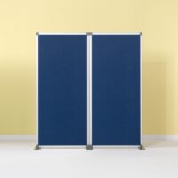Scheidingswand met dubbelzijdig prikbord