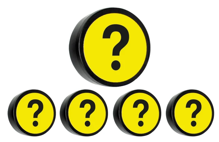 Impressiemagneet - Vraagteken - Set van 5 stuks - Afbeelding 4