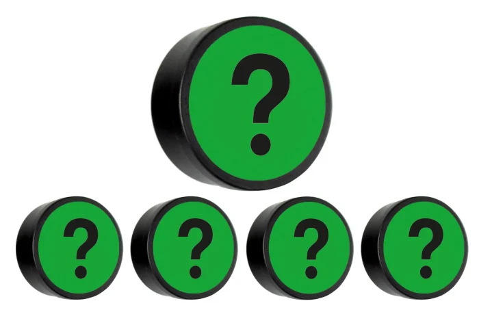 Impressiemagneet - Vraagteken - Set van 5 stuks - Afbeelding 2