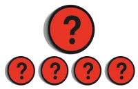 Impressiemagneet - Vraagteken - Set van 5 stuks - Afbeelding 6