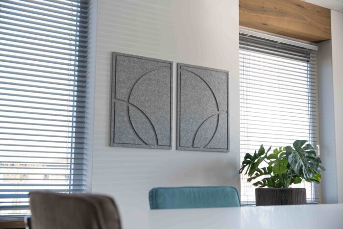 Akoestische Kunst - GEO Tweeluik - 60x80 cm - Donkergrijs - Afbeelding 1