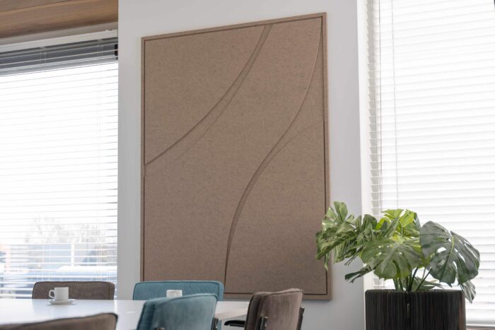 Akoestische Kunst - FLOW Extra Large - 160x120 cm - Bruin - Afbeelding 1